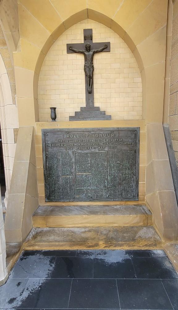 Roll of Honour St. David's Cathedral #3