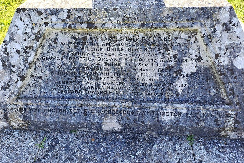 Oorlogsmonument Calbourne #3