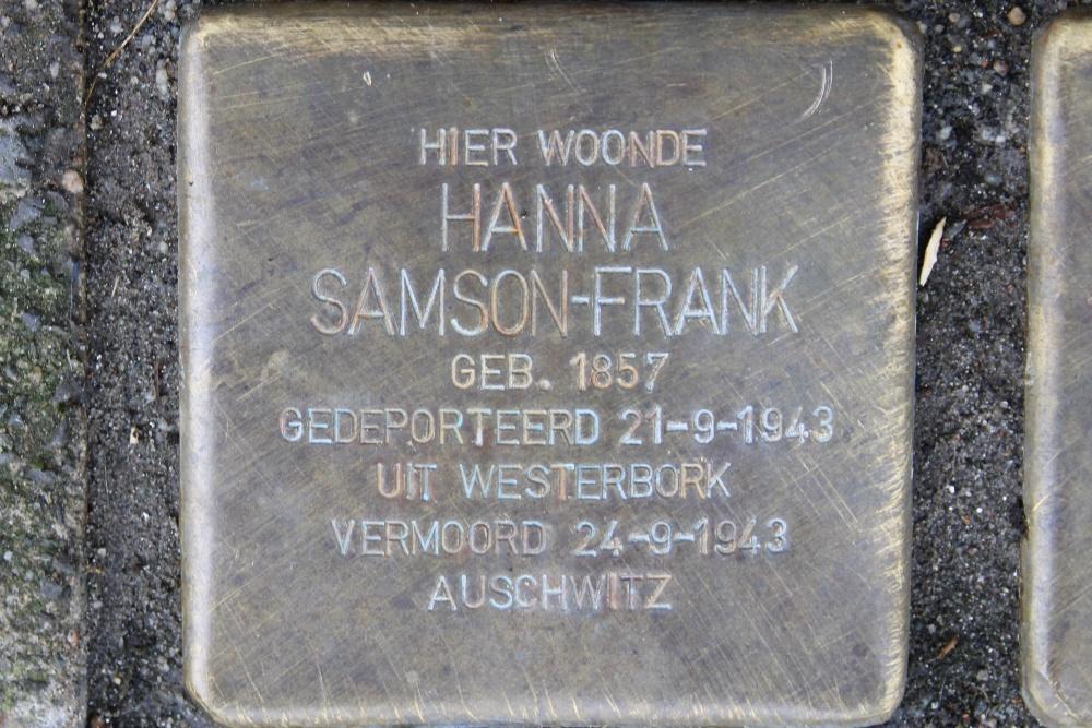 Stolpersteine Teteringenstraat 8 #5