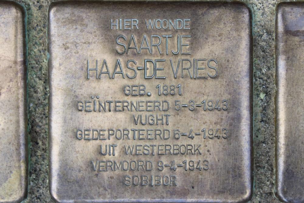 Stumbling Stones Vredenburgsingel 42 #3