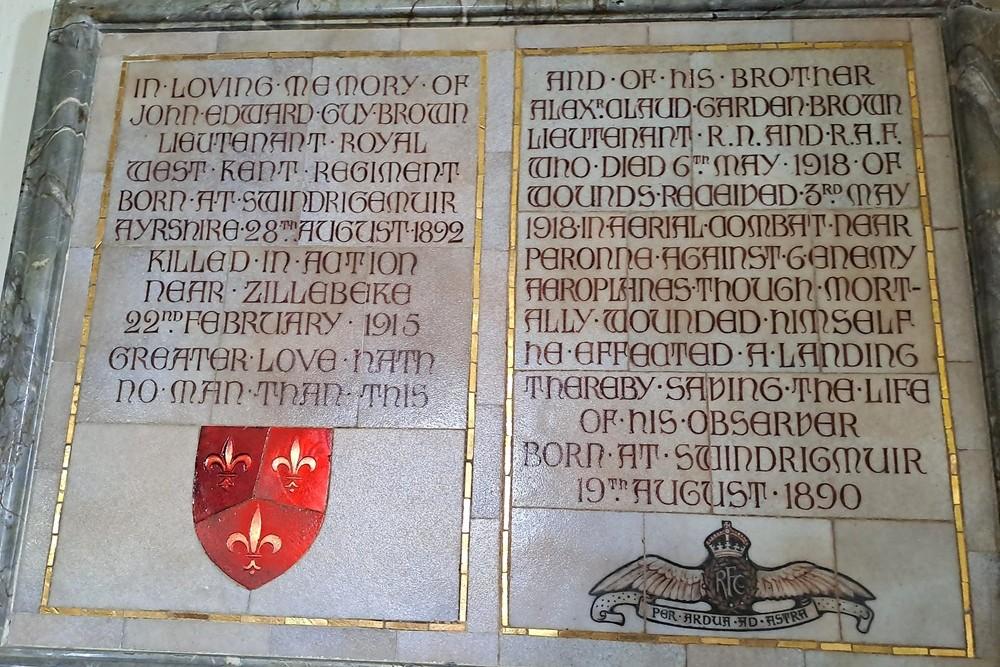 Roll of Honour St. Peter and St. Paul Church #3