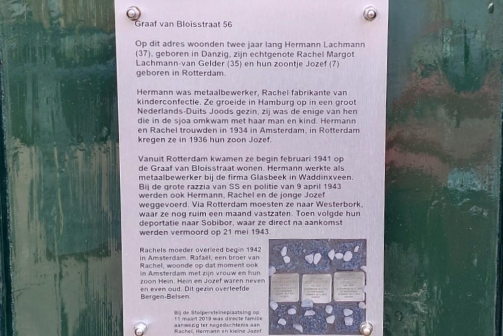 Stolpersteine Graaf van Bloisstraat 56 #6
