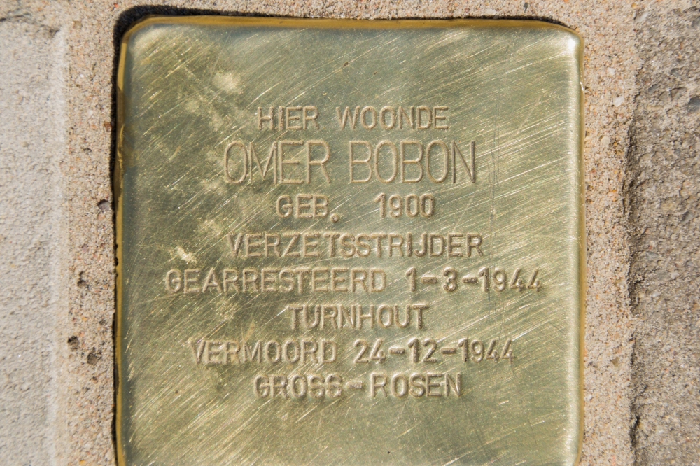 Stumbling stone resistance fighter Omer bobon Turnhout #1