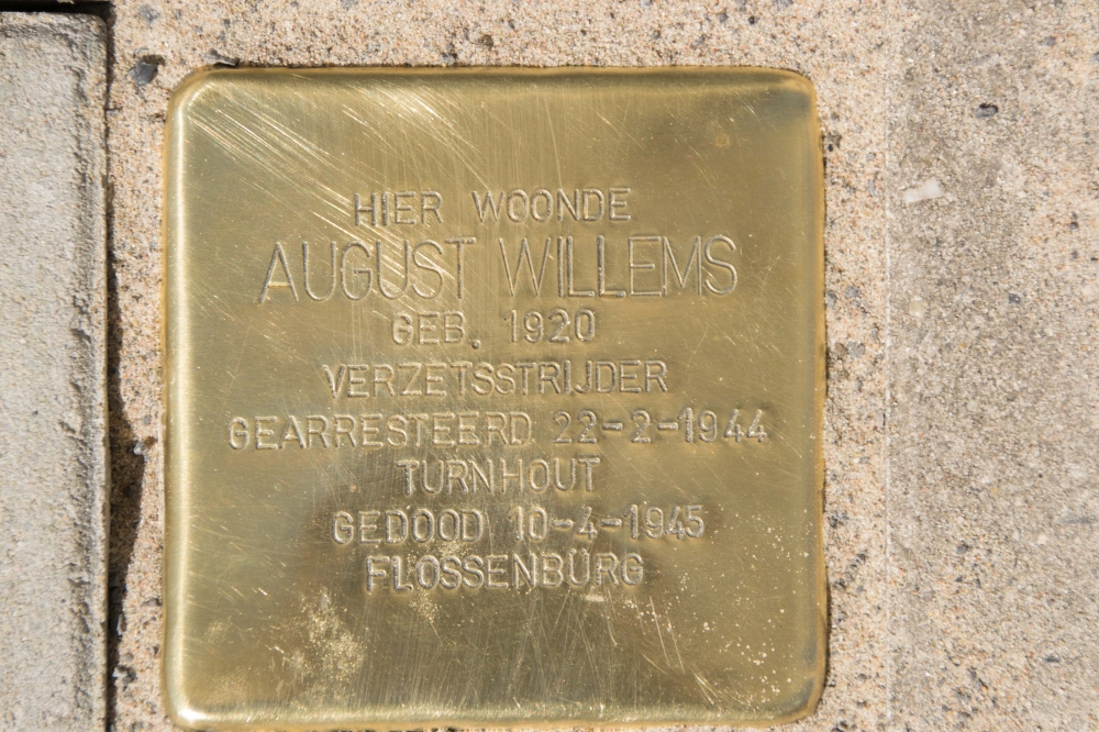 Stolperstein verzetsman August Willems Turnhout #1