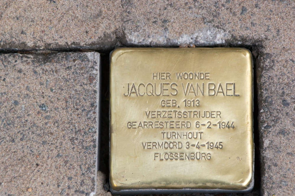 Stumbling stone resistance fighter Jacques Van Bael #1