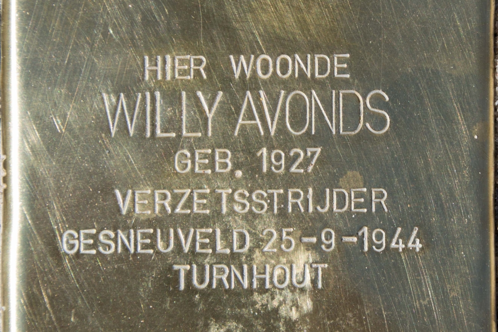 Stumbling stone resistance fighter Willy Avonds Turnhout #3