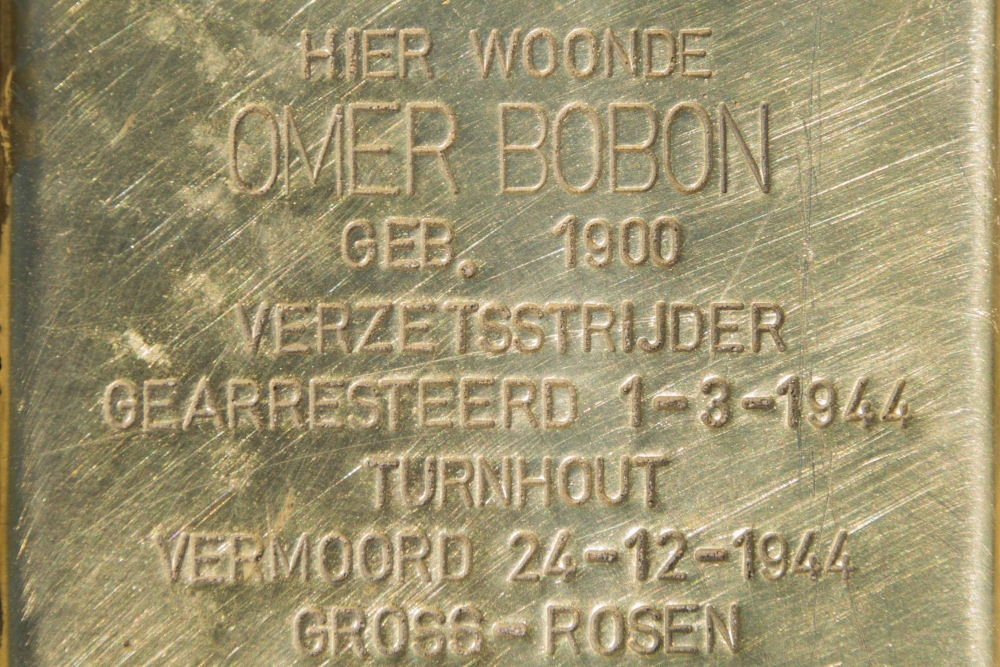 Stumbling stone resistance fighter Omer bobon Turnhout #2