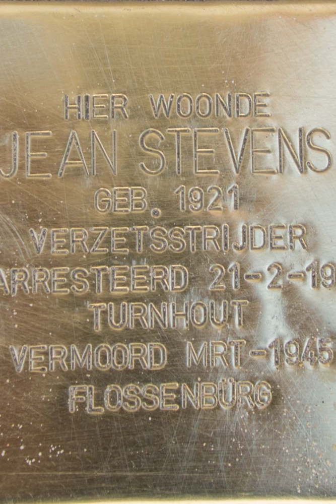 Stolperstein verzetsman Jean Stevens Turnhout #2
