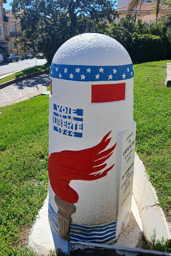 Kilometerpaal Voie de la Liberté - Le Cannet #1