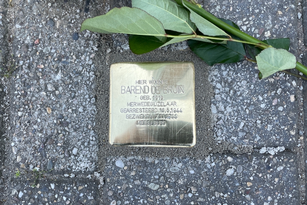 Stumbling Stone Joost van den Vondelstraat 11 (former B599)