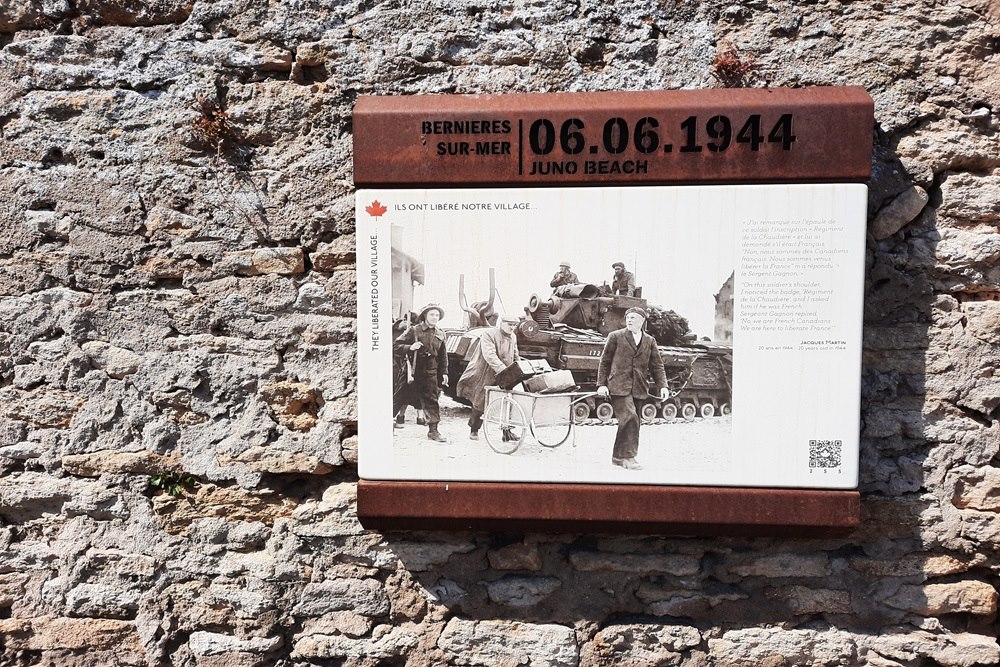 Information Panel Juno Beach June 6, 1944 #2