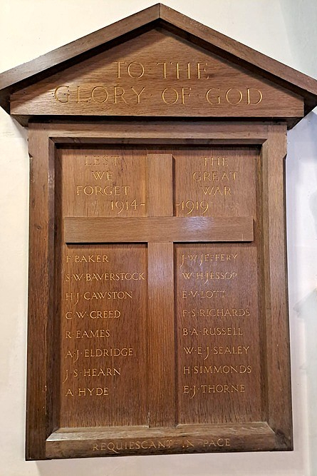 Oorlogsmonument St. John the Baptist Church #2