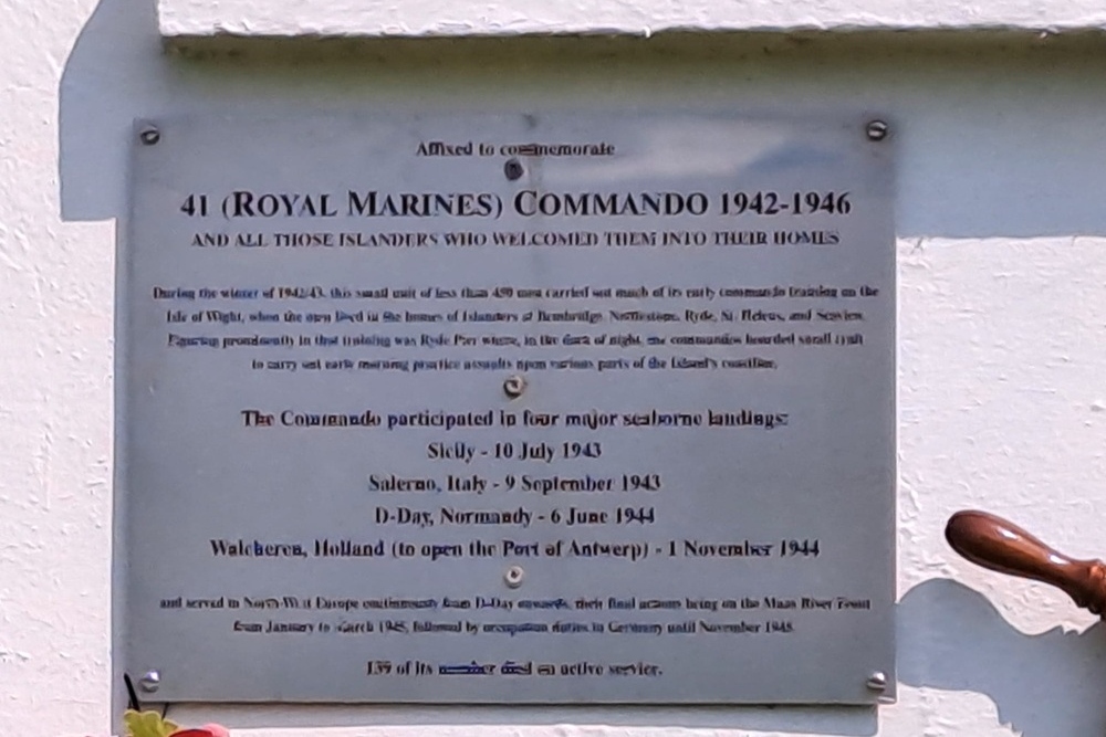 Memorial 41th Royal Marines Shanklin
