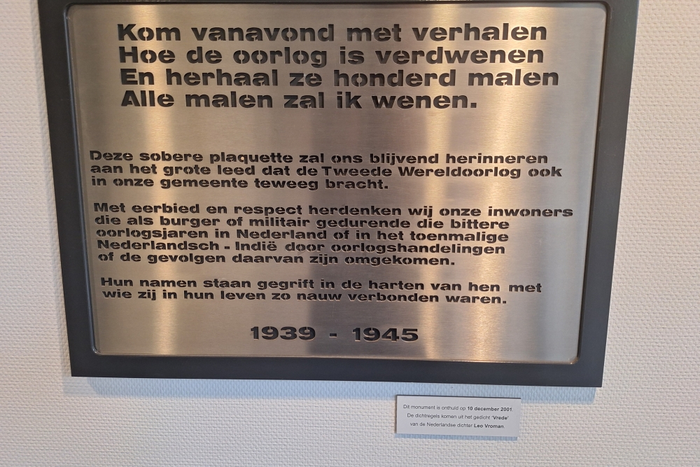 Gedenkteken Herdenking Groesbeek #2