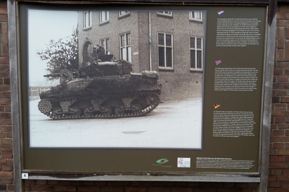 Historical Panel September 1944: Kloosterstraat Sherman