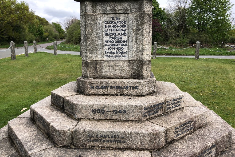 Oorlogsmonument Buckland #3