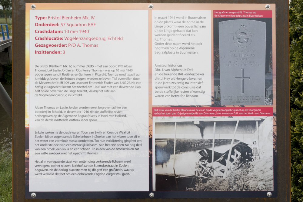 Monument Crash Locatie Bristol Blenheim L9245 #3
