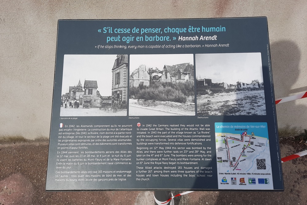 Information panel War damage Ver-Sur-Mer #2