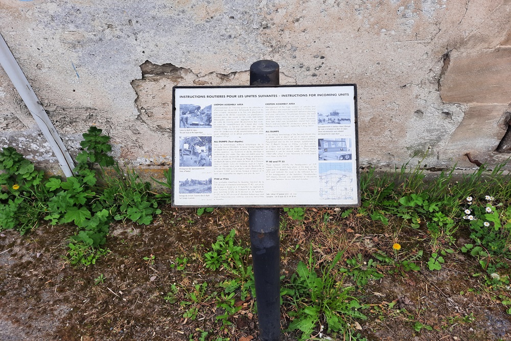 Crépon Assembly Area sign #2