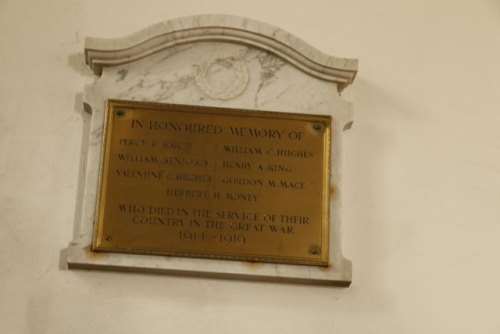 War Memorial St. John the Baptist Church South Moreton