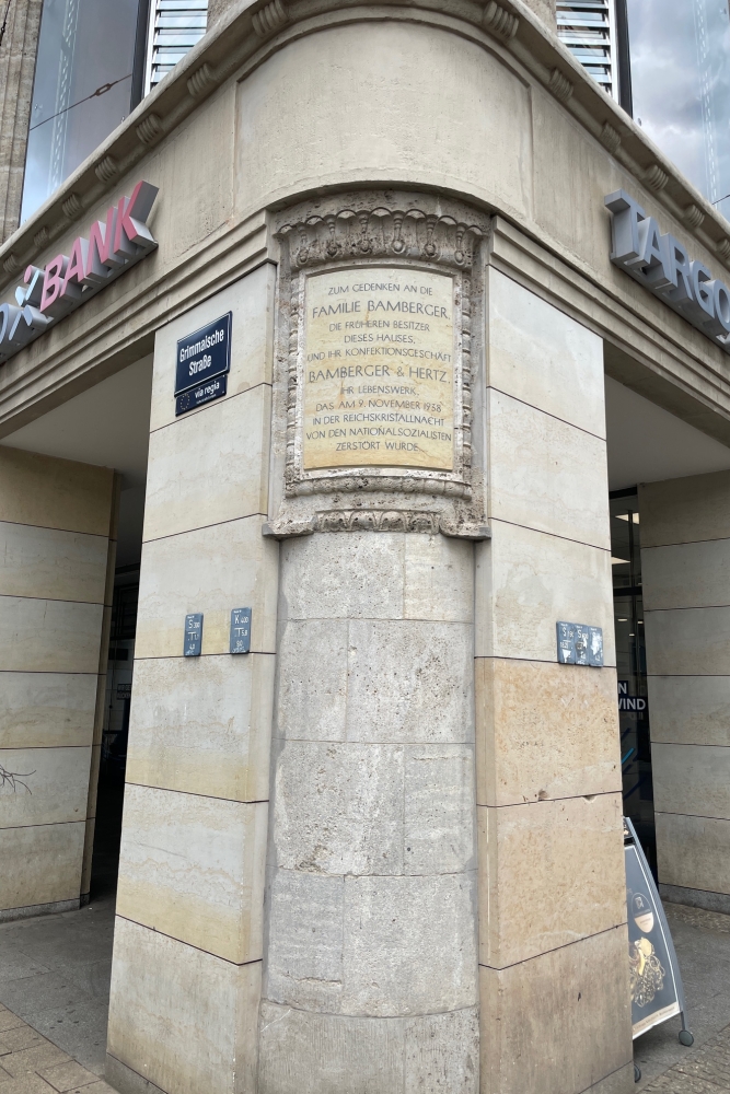 Gedenkteken Familie Bamberger Leipzig #2