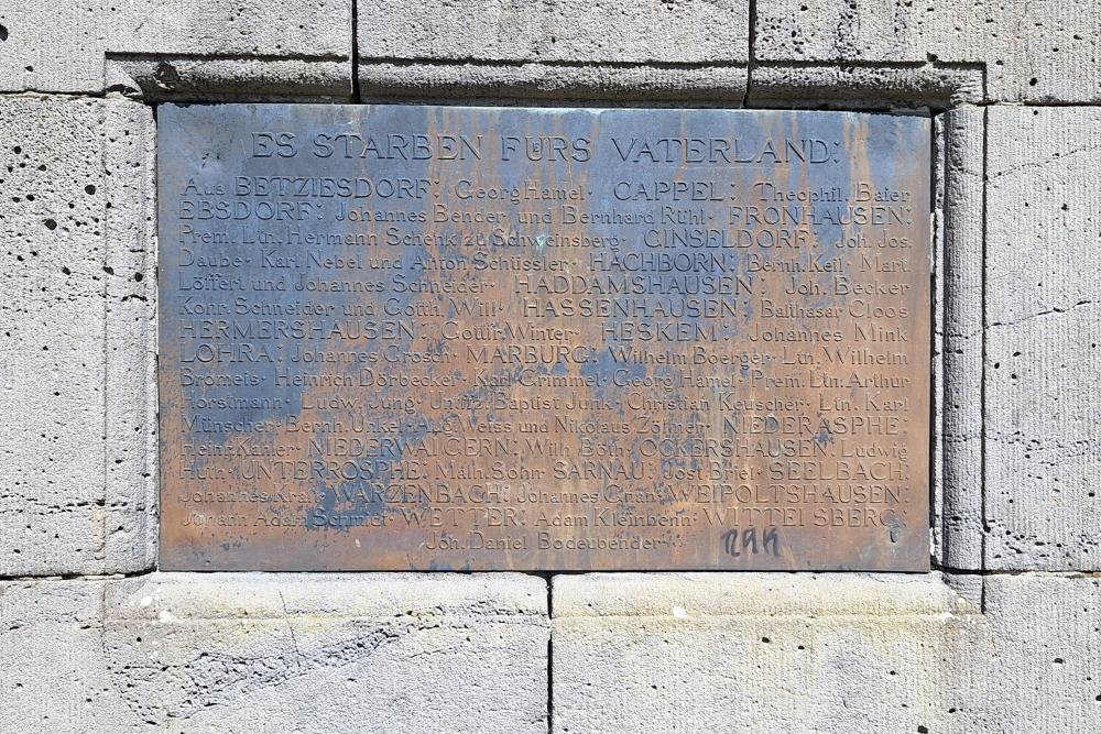 Franco-Prussian War and World War I Memorial Marburg #3