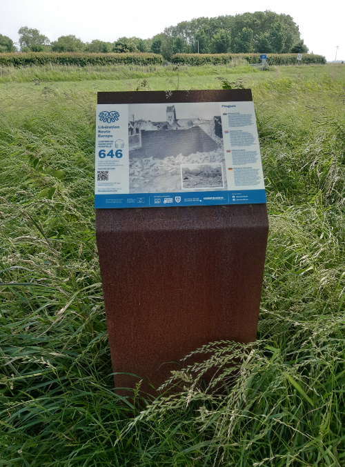 Liberation Route Marker 646: Pingjum in Ruins #3