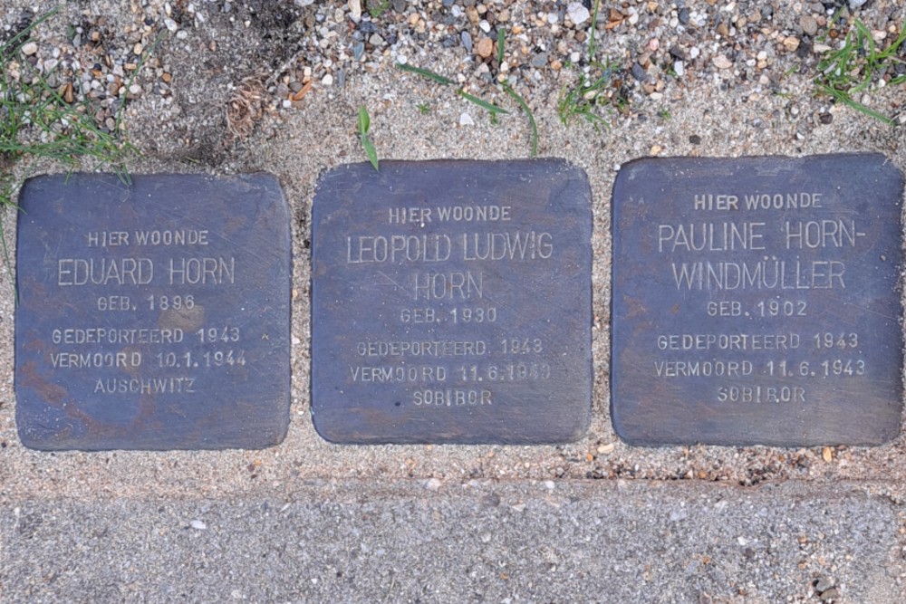 Stolpersteine Julianaplein 21 (v/h Valkenburgplein)