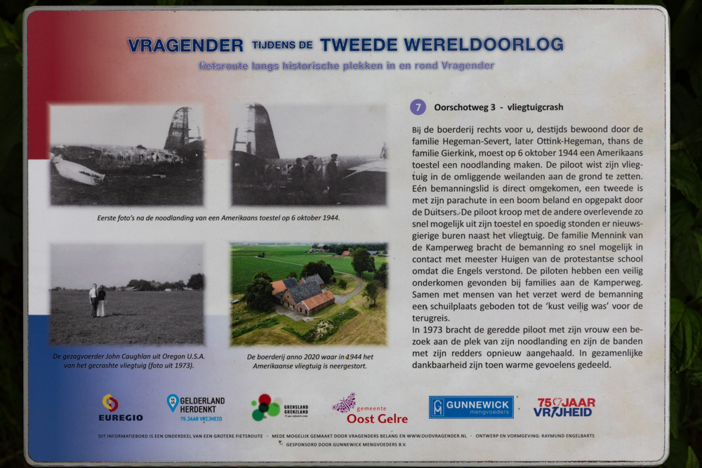 Information board crash site B26 Marauder 42-95863