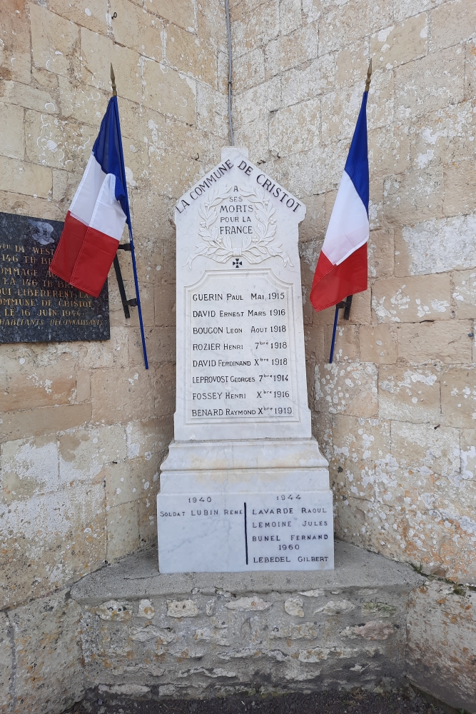 Monument First And Second World War Cristot