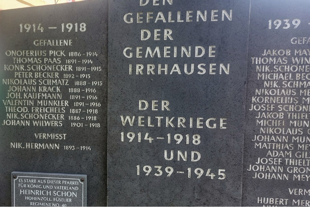 Oorlogsmonument Irrhausen #5