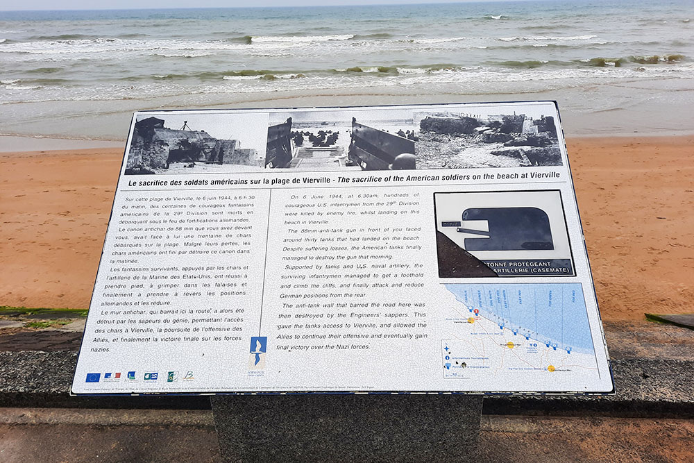 Info Board Vierville-sur-Mer
