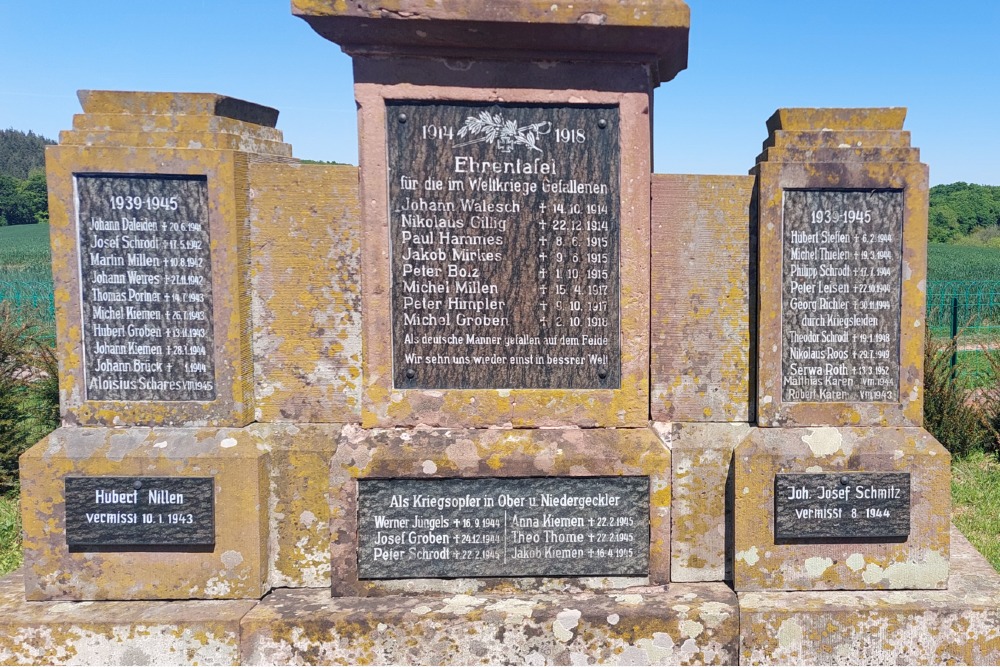 Oorlogsmonument Niedergeckler #2