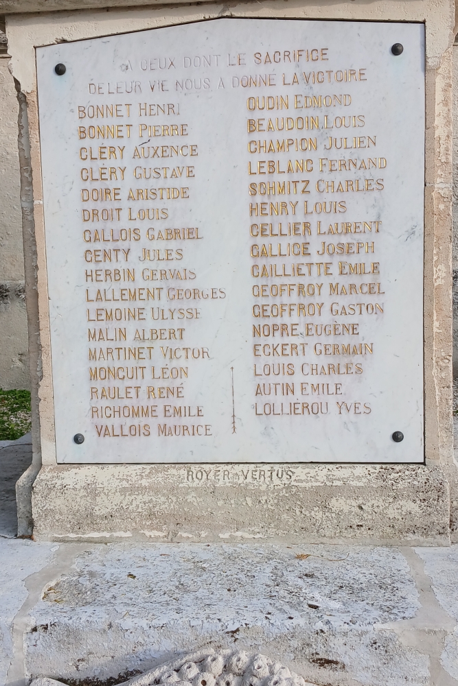 World War I Memorial Bergères-lès-Vertus #5