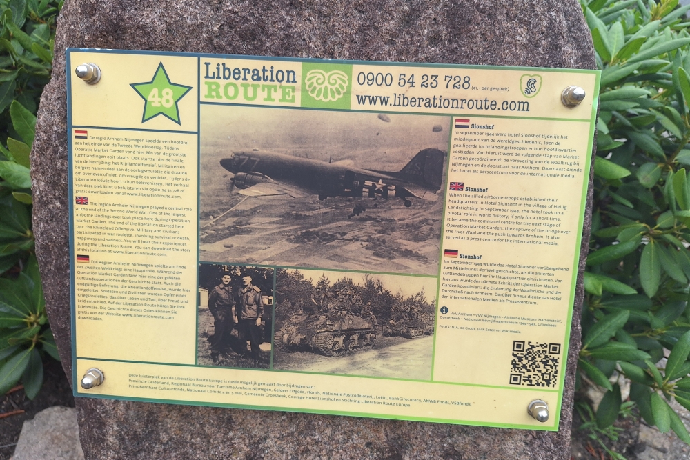 Liberation Route Marker 048: Hotel Sionshof #6