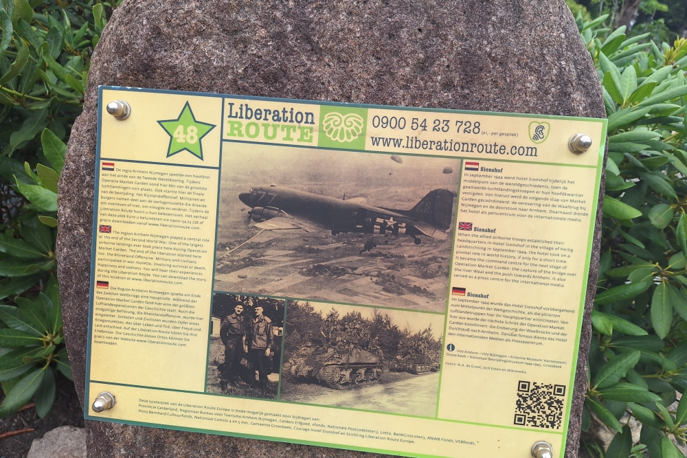 Liberation Route Marker 048: Hotel Sionshof #7
