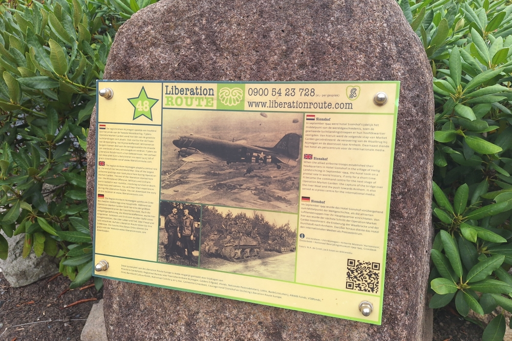 Liberation Route Marker 048: Hotel Sionshof #8