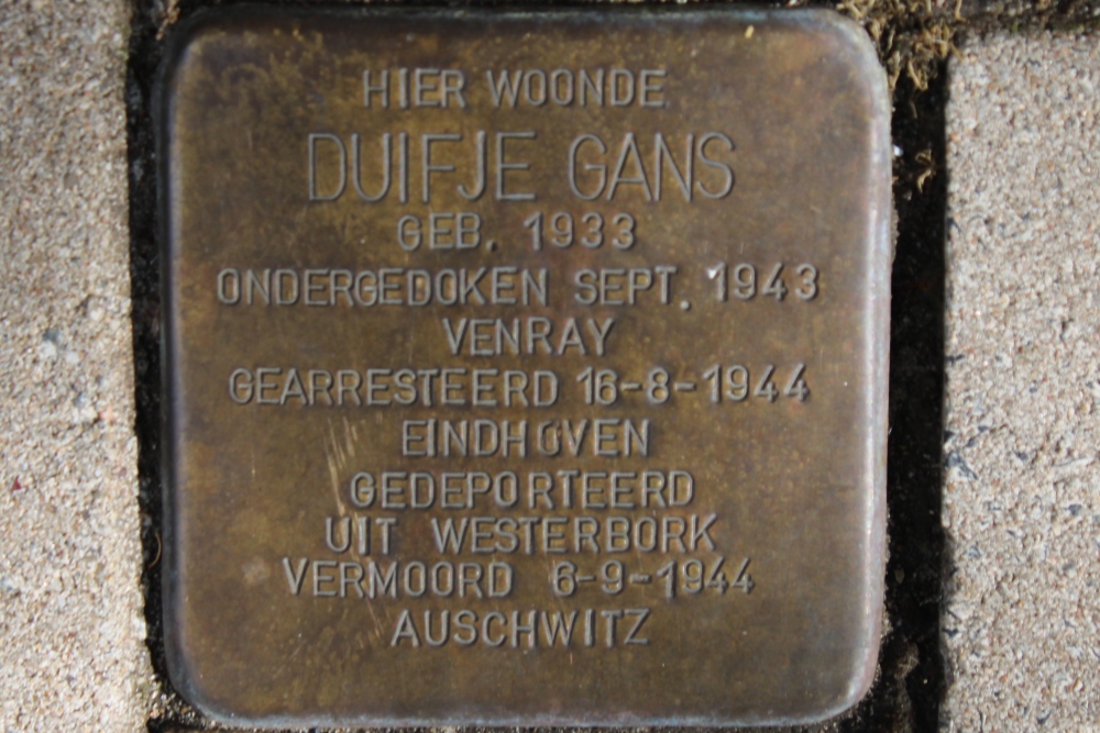 Stolperstein Bataviastraat 31 (voorheen 38 ll)