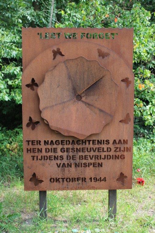 Memorial to those who died in action during the liberation of Nispen