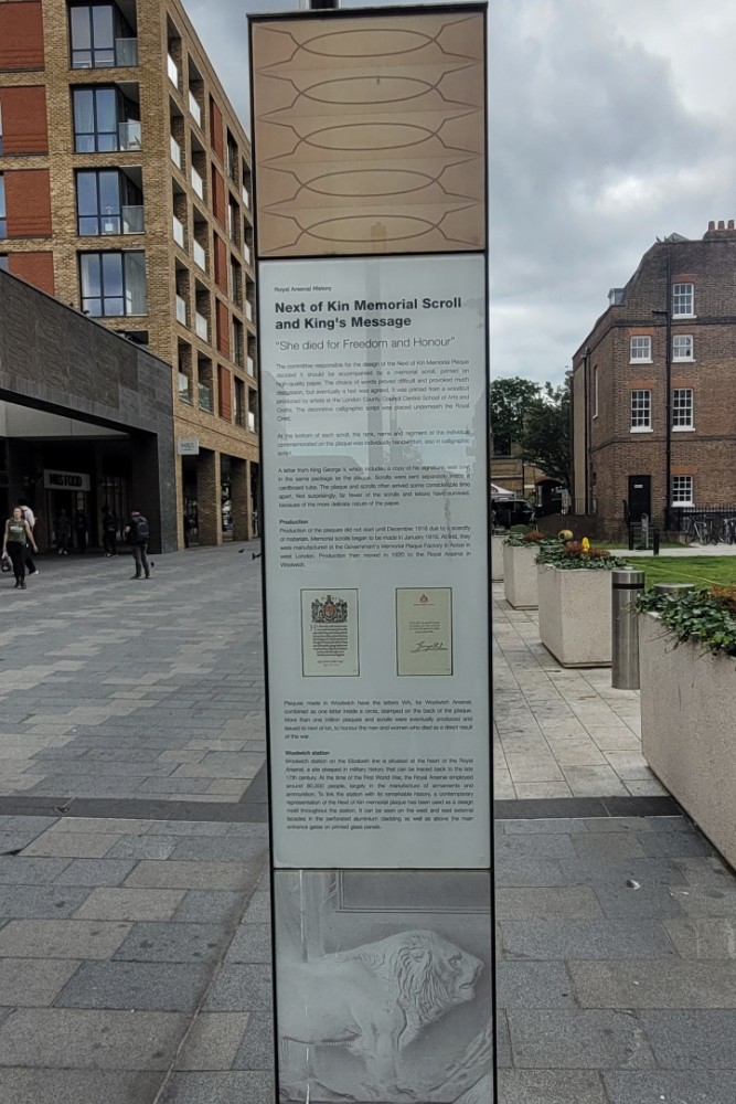 Information Board Next of Kin Memorial Plaques #2