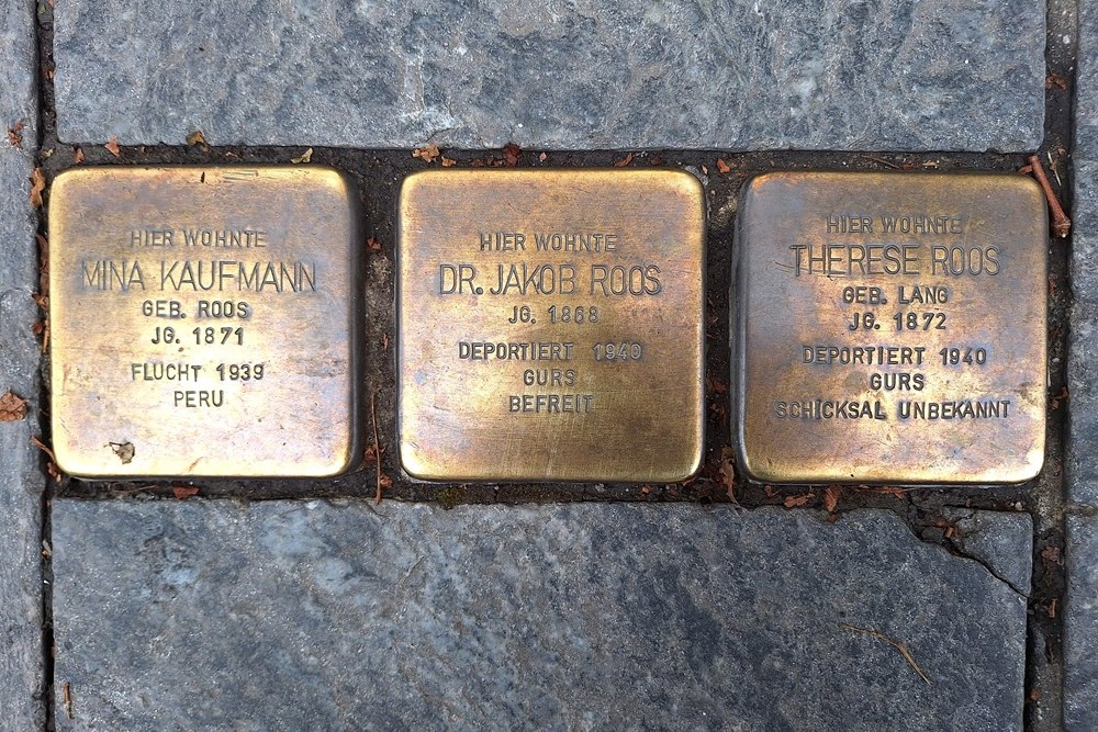 Stolpersteine Sophienstrasse 7 