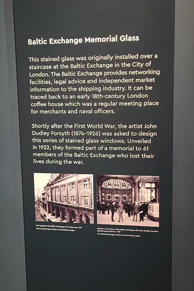 Baltic Exchange Memorial Glass #2