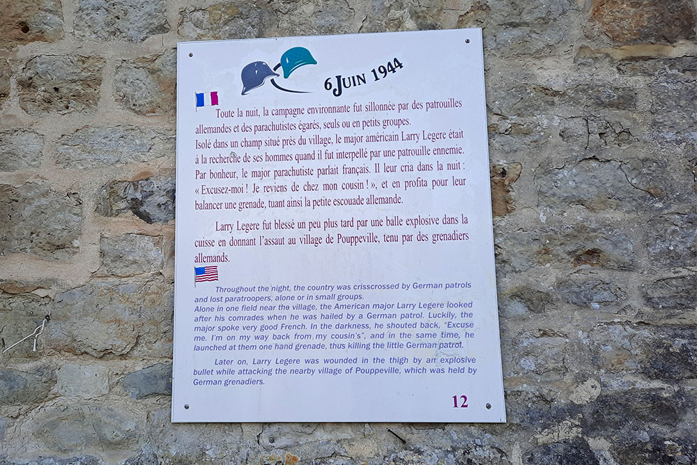 Information Panel Church Sainte-Marie-du-Mont