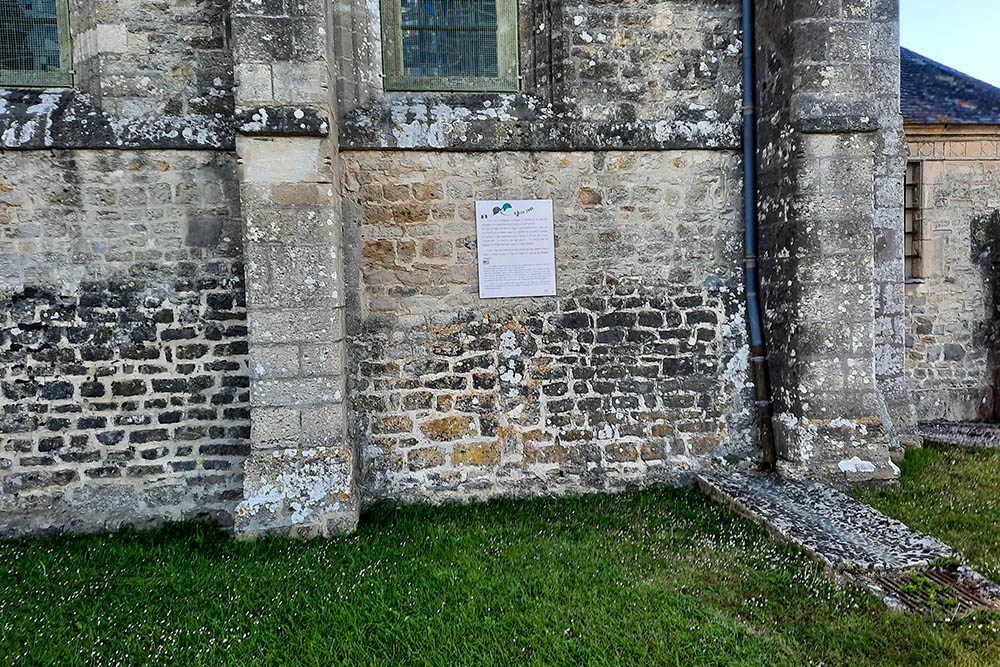 Information Panel Church Sainte-Marie-du-Mont #2