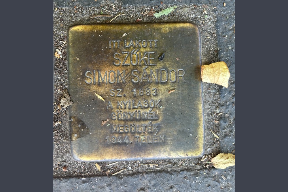 Stolpersteine Stéfania út 16