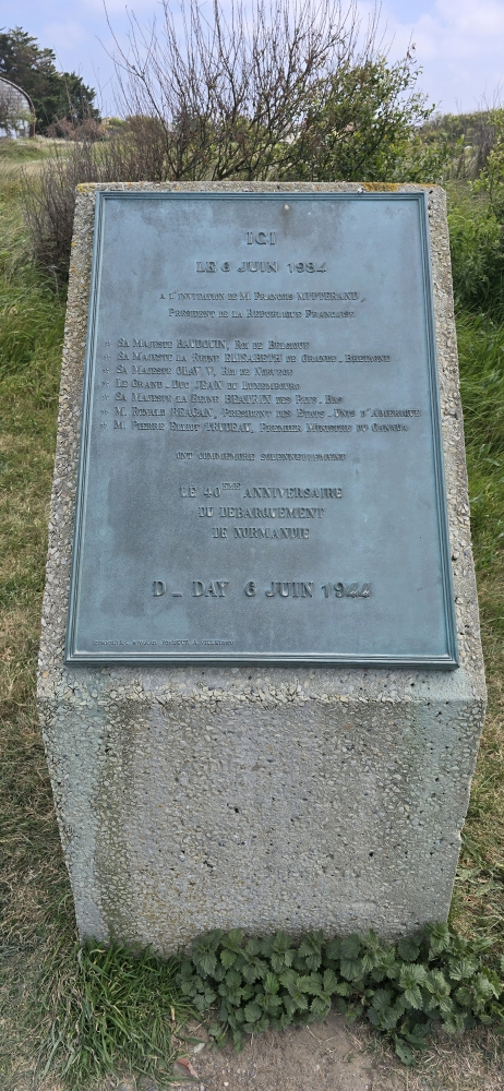 Memorial Plaque D-Day 40 Years