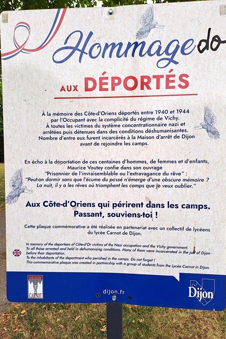 Gedenkteken voor de Deportatie Dijon #4