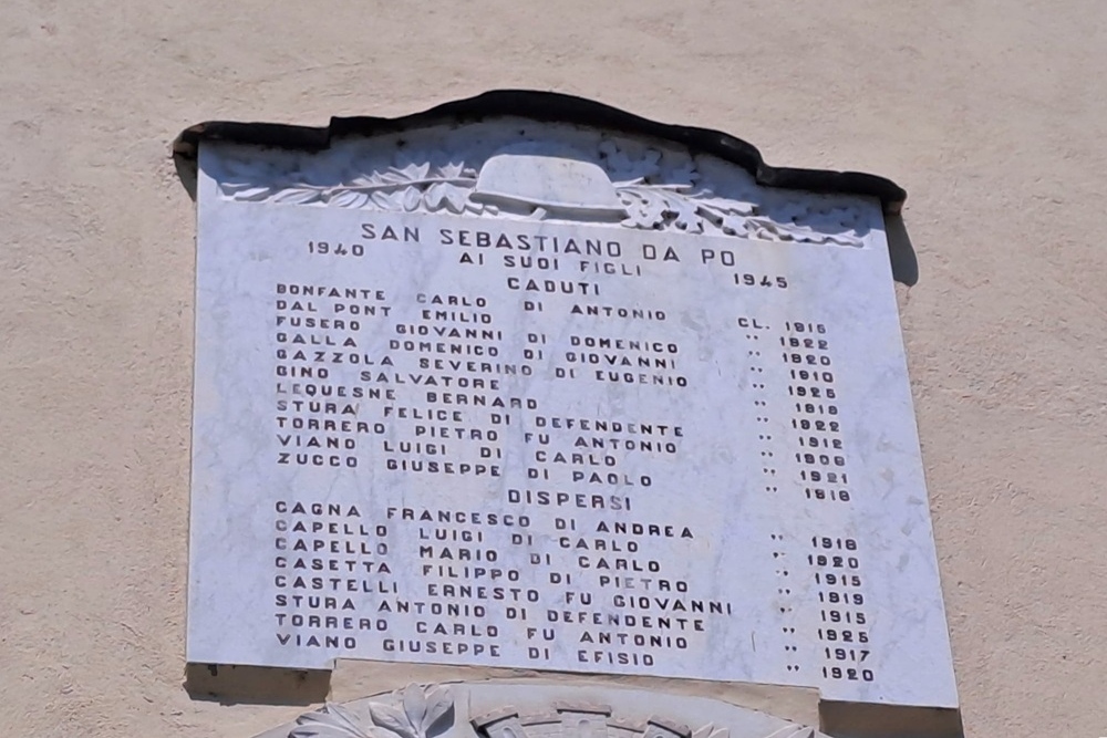War Memorial San Sebastiano da Po #3