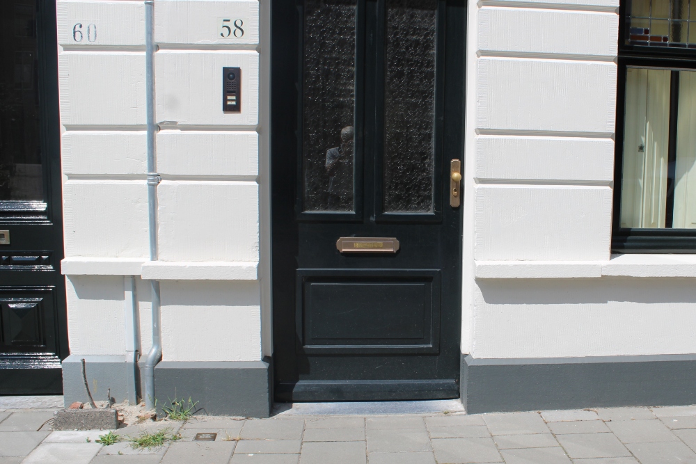 Stumbling Stone Hugo de Grootstraat 58 #2