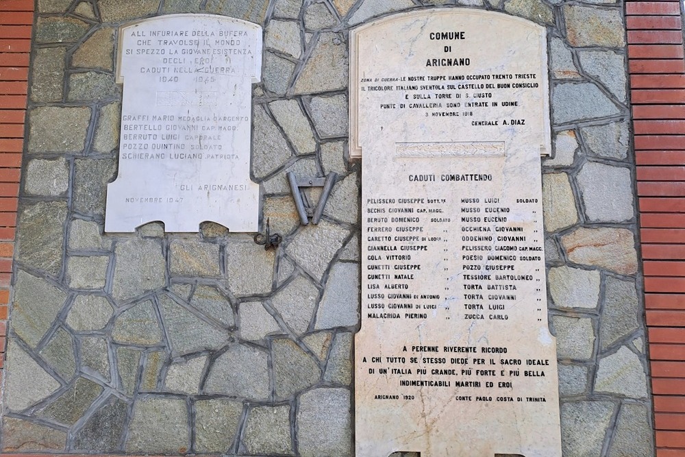 War Memorial Arignano